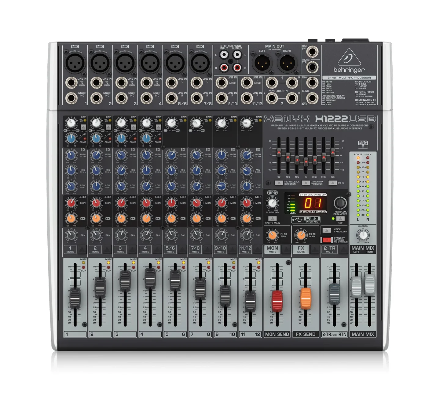 CONSOLA ANALOGA BEHRINGER X1222USB